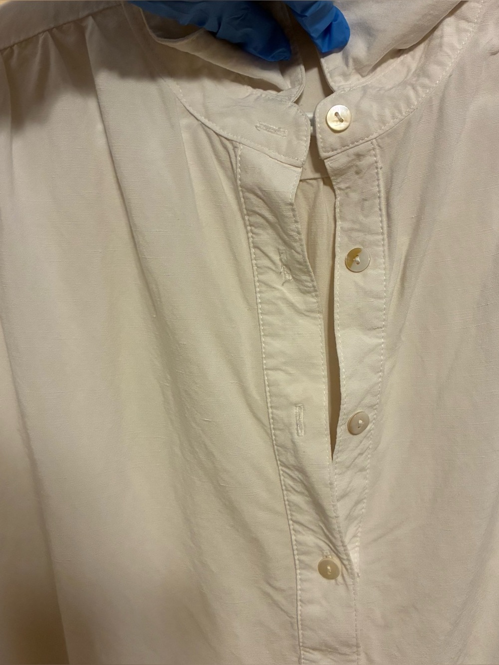 Uncle Studios Linen Tunic Shirt Dress in White Size Small - Picture 4 of 7